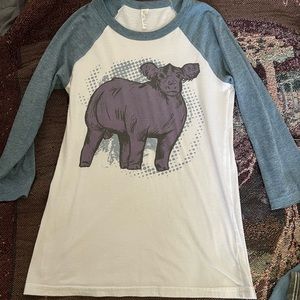 Xs 3 quarter sleeve graphic shirt